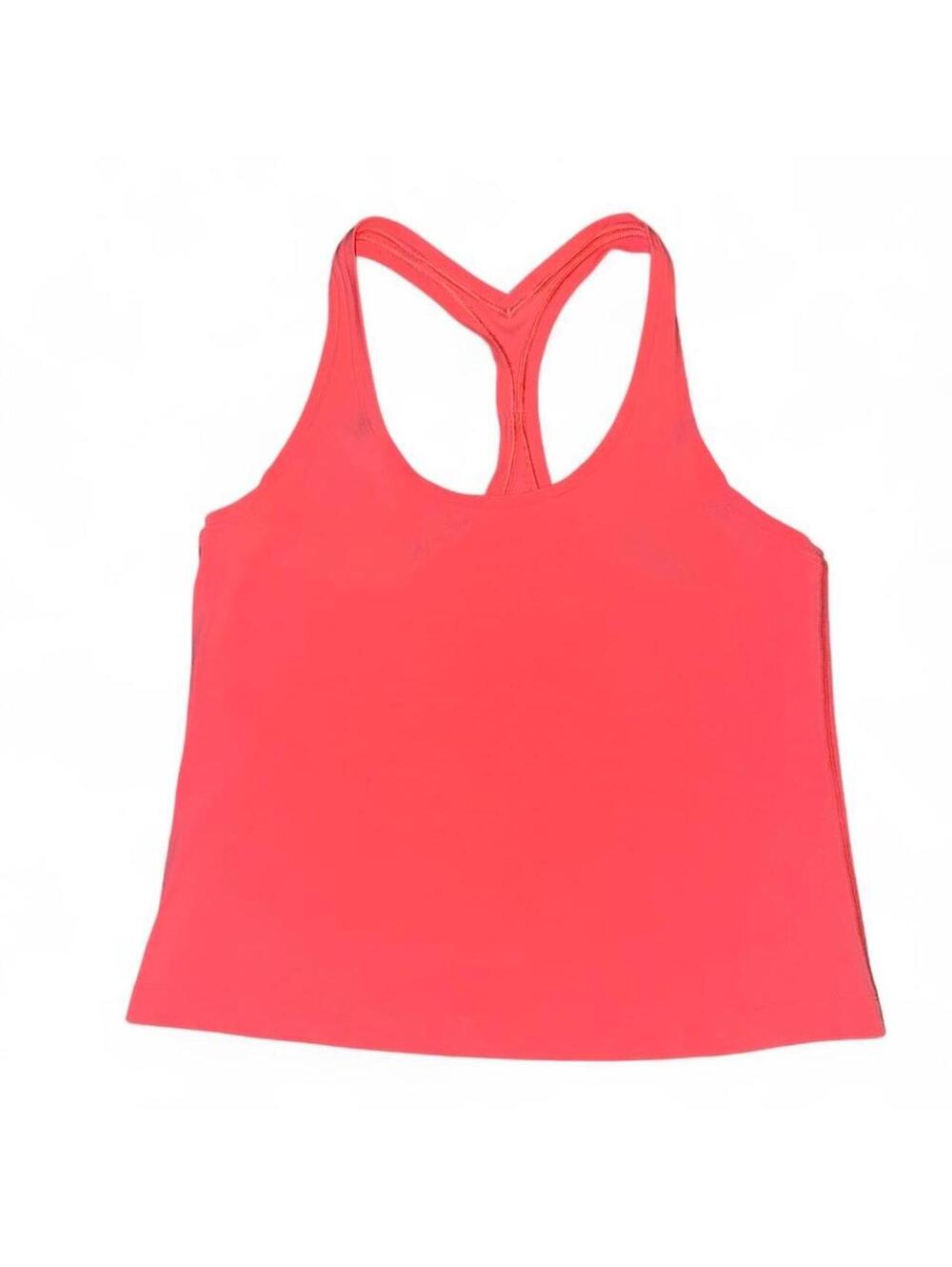 Lululemon womens pink orange align tank top sz 2  fall yoga soft relax